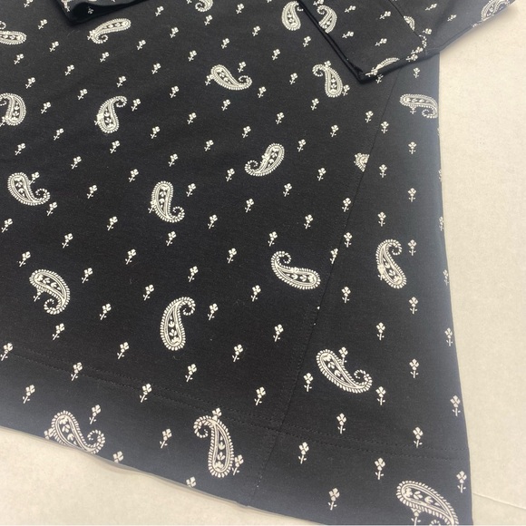 Chico's Women’s NWT Zenergy Bandana Tunic SZ 1 (8/10) Black/White 3/4 SL - Picture 5 of 14